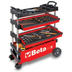 Beta C27S 27-in W x 36-in H x 12-in D 2 -Drawer Red Steel Rolling Tool Box