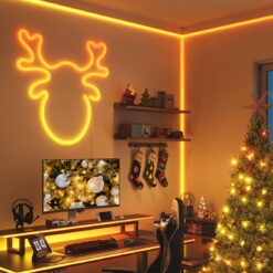 Govee RGBIC Neon Rope Lights for Desks, 16.4ft LED Gaming Desk Lights, Neon LED Strip Lights Syncing