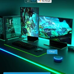 Govee RGBIC Neon Rope Lights for Desks, 16.4ft LED Gaming Desk Lights, Neon LED Strip Lights Syncing