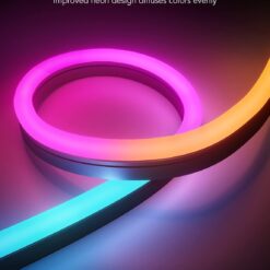Govee Outdoor Neon Rope Lights, 65.6ft RGBIC IP67 Waterproof Outdoor Decorations with 64 Scene Modes, Music Sync, Flexible LED Lights, Neon Lights Work with Alexa, Google Assistant