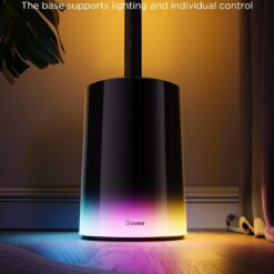 Govee Floor Lamp 2 with Matter, RGBIC, Warm Cool White LED, Alexa Compatible, 1725lm, Music Sync, Scene Modes, Smart Floor Lamp for Living Room, Bedroom, Black(1 Pack)