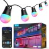 Govee Smart Outdoor String Lights 2, 144ft Outdoor Lights with Dimmable Warm White LED Bulbs, 47 Scene Modes for Patio, Backyard, Balcony, IP65 Waterproof, Works with Alexa, App Control