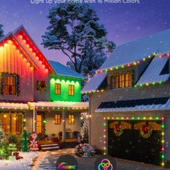 Govee Outdoor LED Strip Lights, 45 RGBIC LED Lights 100FT String Lights with 65 Scene Modes, Work with Alexa, Google, APP Control, IP65 Waterproof