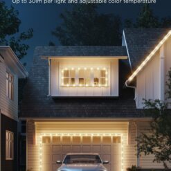 Govee Outdoor LED Strip Lights, 45 RGBIC LED Lights 100FT String Lights with 65 Scene Modes, Work with Alexa, Google, APP Control, IP65 Waterproof