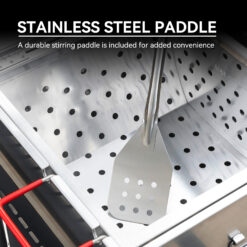 Creole Feast 90 QT Single Sack Crawfish Boiler 2 -Burner Propane 20-lb. tank Electronic Aluminum Boiler