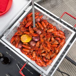 Creole Feast 90 QT Single Sack Crawfish Boiler 2 -Burner Propane 20-lb. tank Electronic Aluminum Boiler