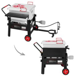 Creole Feast 90 QT Single Sack Crawfish Boiler 2 -Burner Propane 20-lb. tank Electronic Aluminum Boiler