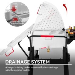 Creole Feast 150 Qt Double Sack Crawfish Boiler 2 -Burner Propane 20-lb. tank Electronic Aluminum Boiler