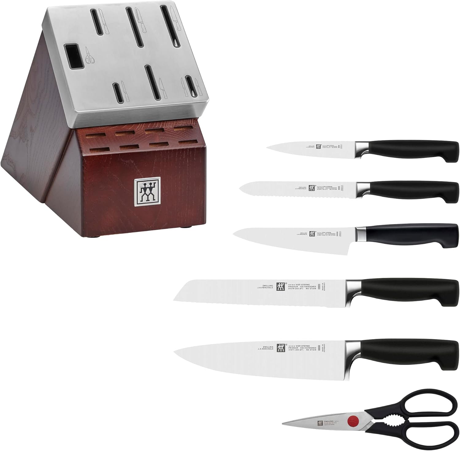 ZWILLING Four Star 7-pc Self-Sharpening Block Set