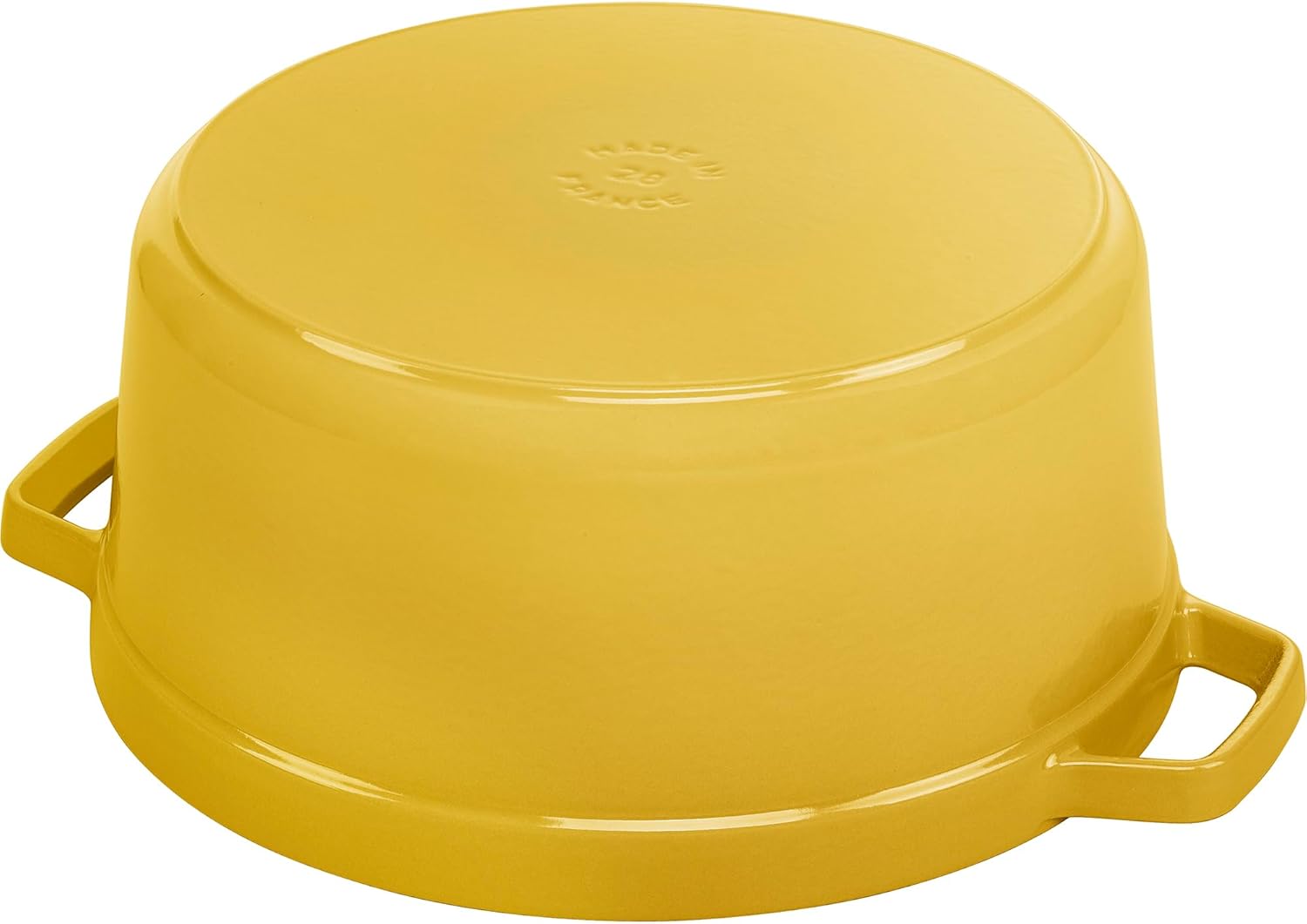 Staub Cast Iron Round Cocotte, Dutch Oven, 7-quart, serves 7-8, Citron