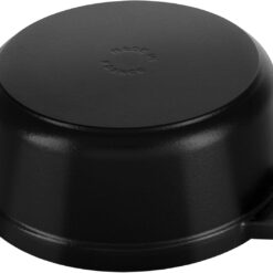 STAUB Cast Iron Dutch Oven 4-qt Round Cocotte, Serves 3-4, Matte Black