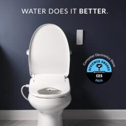 Bio Bidet BB1200 Elongated Smart Bidet, Warm Water Wash, Heated Seat & Dryer, App & Remote Control
