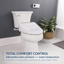 Bio Bidet USPA PRO Modern Bidet Seat, Warm Water, Heated Seat & Dryer, Remote Control, Elongated