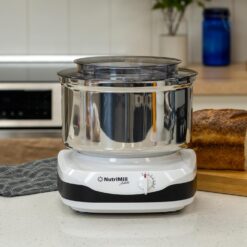 Nutrimill Stainless Steel Bowl with Bottom Drive Artiste and Bosch Universal Plus
