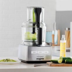 Magimix Compact 4200 XL Chrome 950 Watt Food Processor with Recipe Book