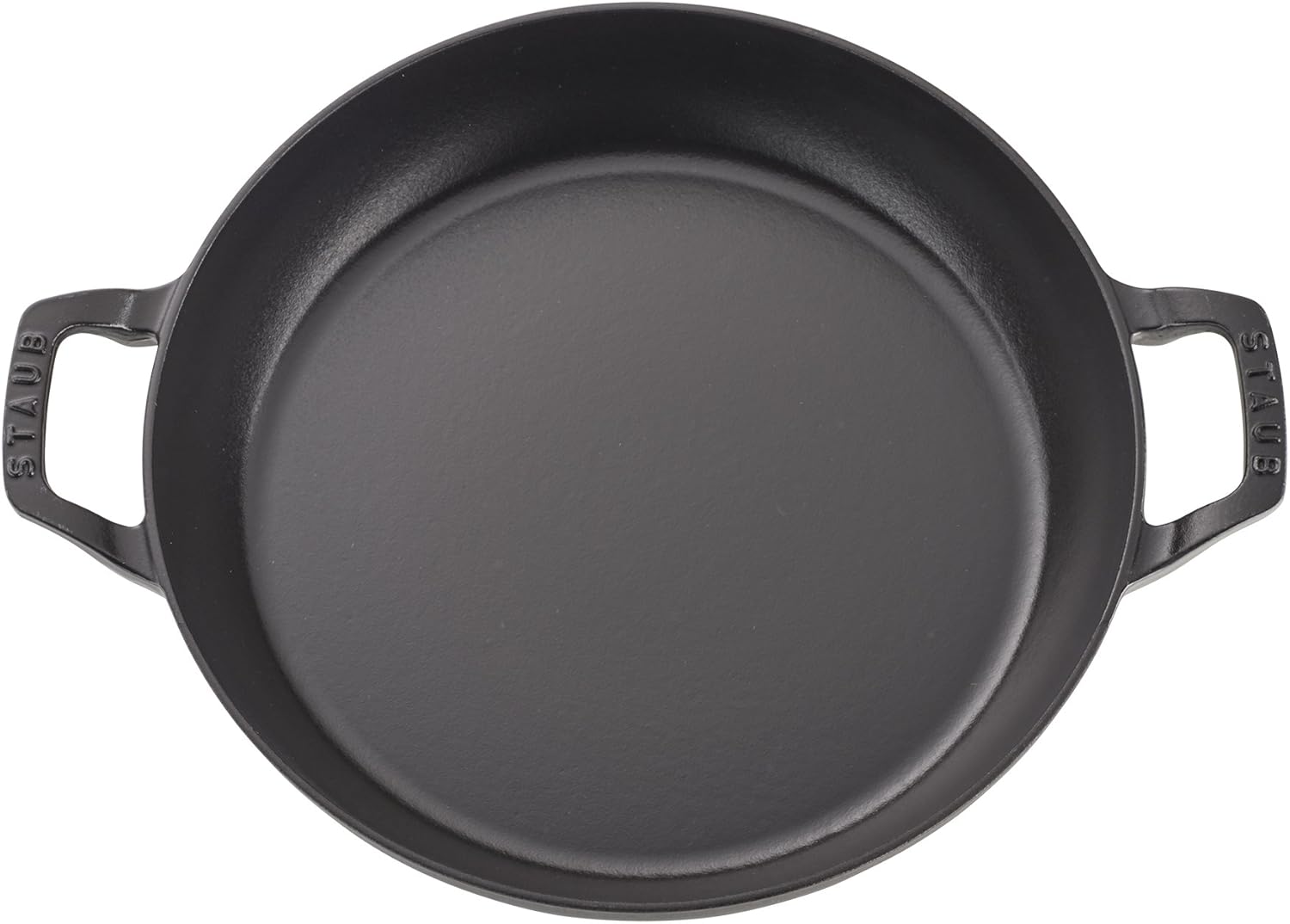 STAUB Cast Iron Braiser with Glass Lid, Dutch Oven, 3.5-quart, serves 3-4, Matte Black