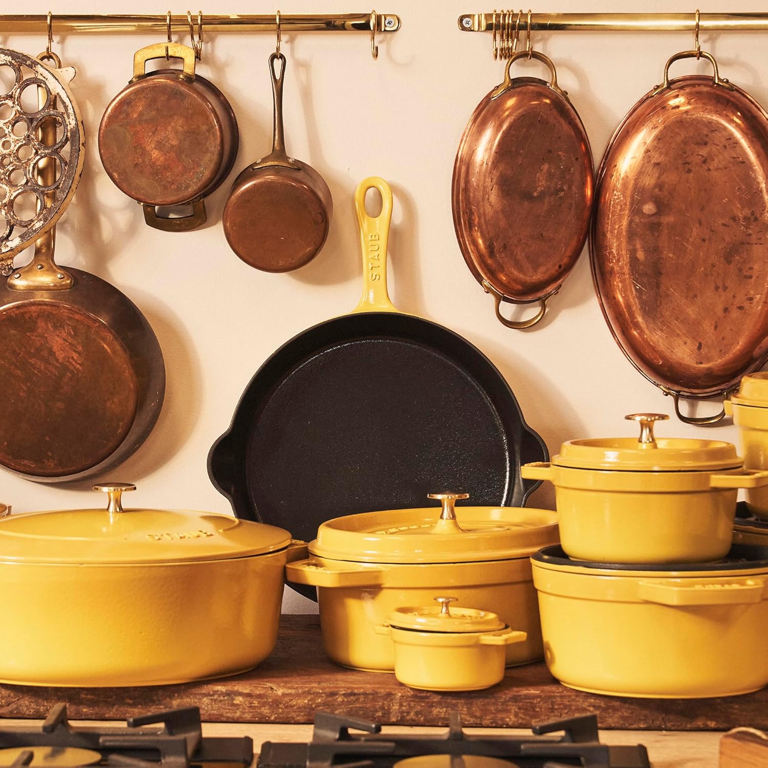 STAUB Cast Iron 11-inch Traditional Skillet - Citron