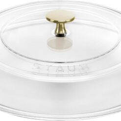 Staub Cast Iron 3.5-qt Braiser with Glass Lid - Citron