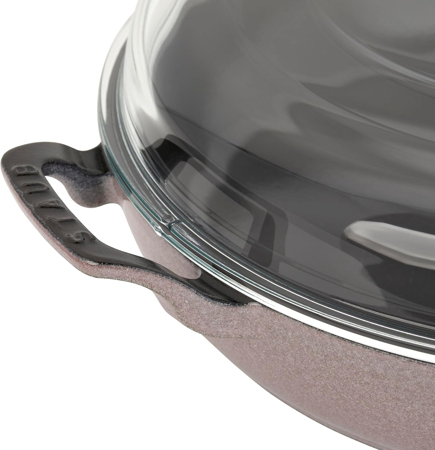 STAUB Cast Iron 3.5-qt Braiser with Glass Lid - Lilac
