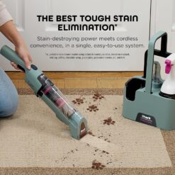 Shark StainForce Cordless Portable Spot, Stain, & Odor Remover System for Carpets, Area Rugs, Upholstery, Stairs, with Storage Caddy, Accessories, and Full-Size Cleaning Solution, HX101 (NEW)