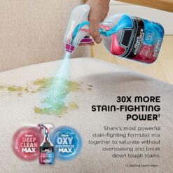 Shark StainForce Cordless Portable Spot, Stain, & Odor Remover System for Carpets, Area Rugs, Upholstery, Stairs, with Storage Caddy, Accessories, and Full-Size Cleaning Solution, HX101 (NEW)