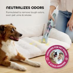 Shark StainForce Cordless Portable Spot, Stain, & Odor Remover System for Carpets, Area Rugs, Upholstery, Stairs, with Storage Caddy, Accessories, and Full-Size Cleaning Solution, HX101 (NEW)