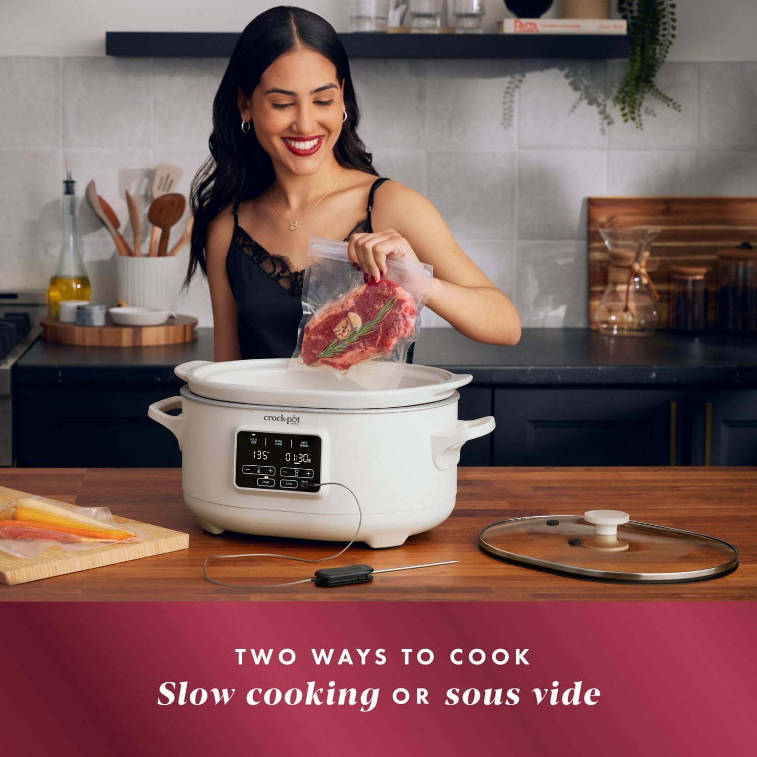 Crock-Pot 6-Quart Programmable Slow Cooker with Sous Vide - Oat Milk