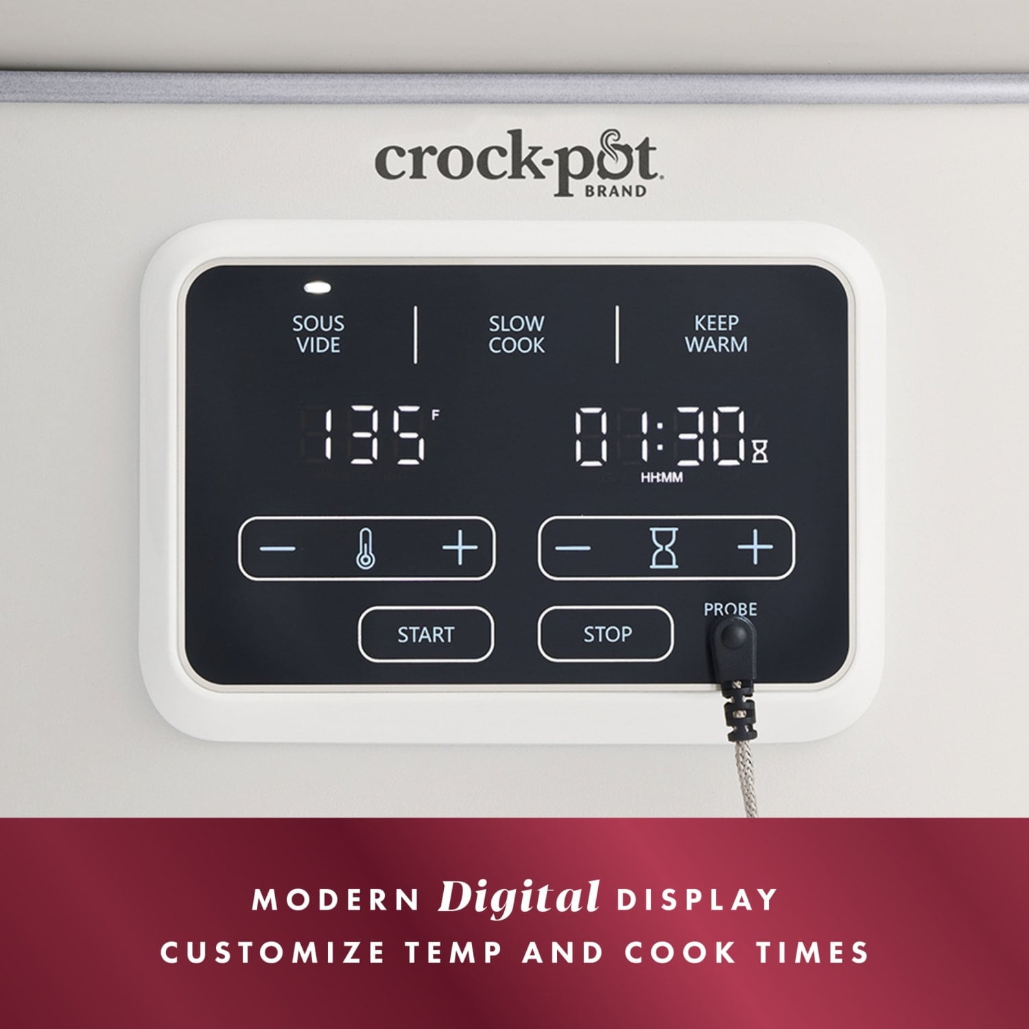 Crock-Pot 6-Quart Programmable Slow Cooker with Sous Vide - Oat Milk