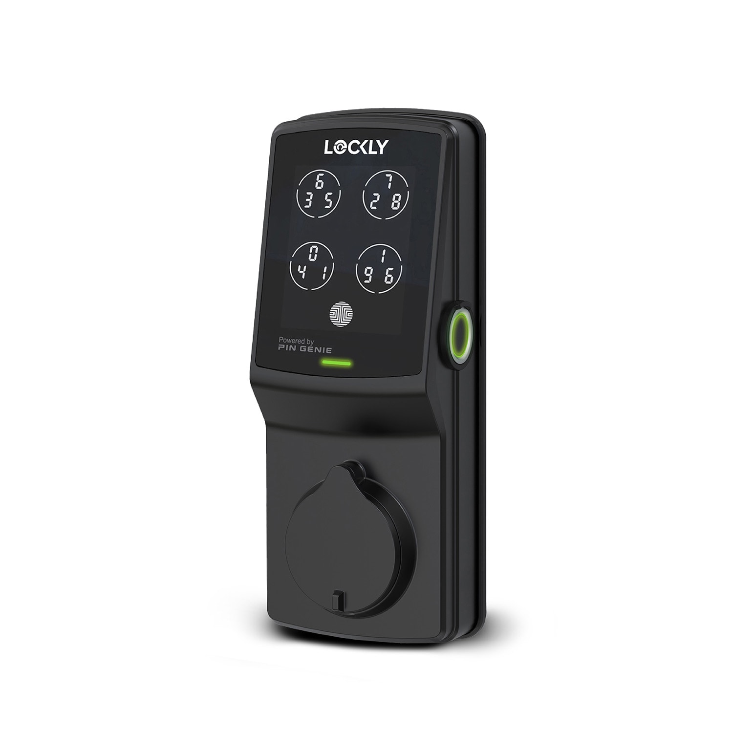 Lockly Secure Plus Deadbolt Bluetooth Smart Locks Matte Black Smart Wi-Fi and Bluetooth Touchscreen Keypad Electronic Deadbolt Lock