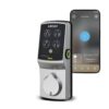 Lockly Secure Plus Deadbolt Bluetooth Smart Locks Satin Nickel Smart Wi-Fi and Bluetooth Touchscreen Keypad Electronic Deadbolt Lock