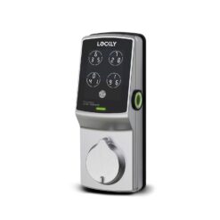 Lockly Secure Plus Deadbolt Bluetooth Smart Locks Satin Nickel Smart Wi-Fi and Bluetooth Touchscreen Keypad Electronic Deadbolt Lock
