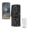 Lockly Secure Pro Deadbolt Secure Pro Deadbolt Matte black Smart Wi-Fi and Bluetooth Touchscreen Keypad Electronic Deadbolt Lock