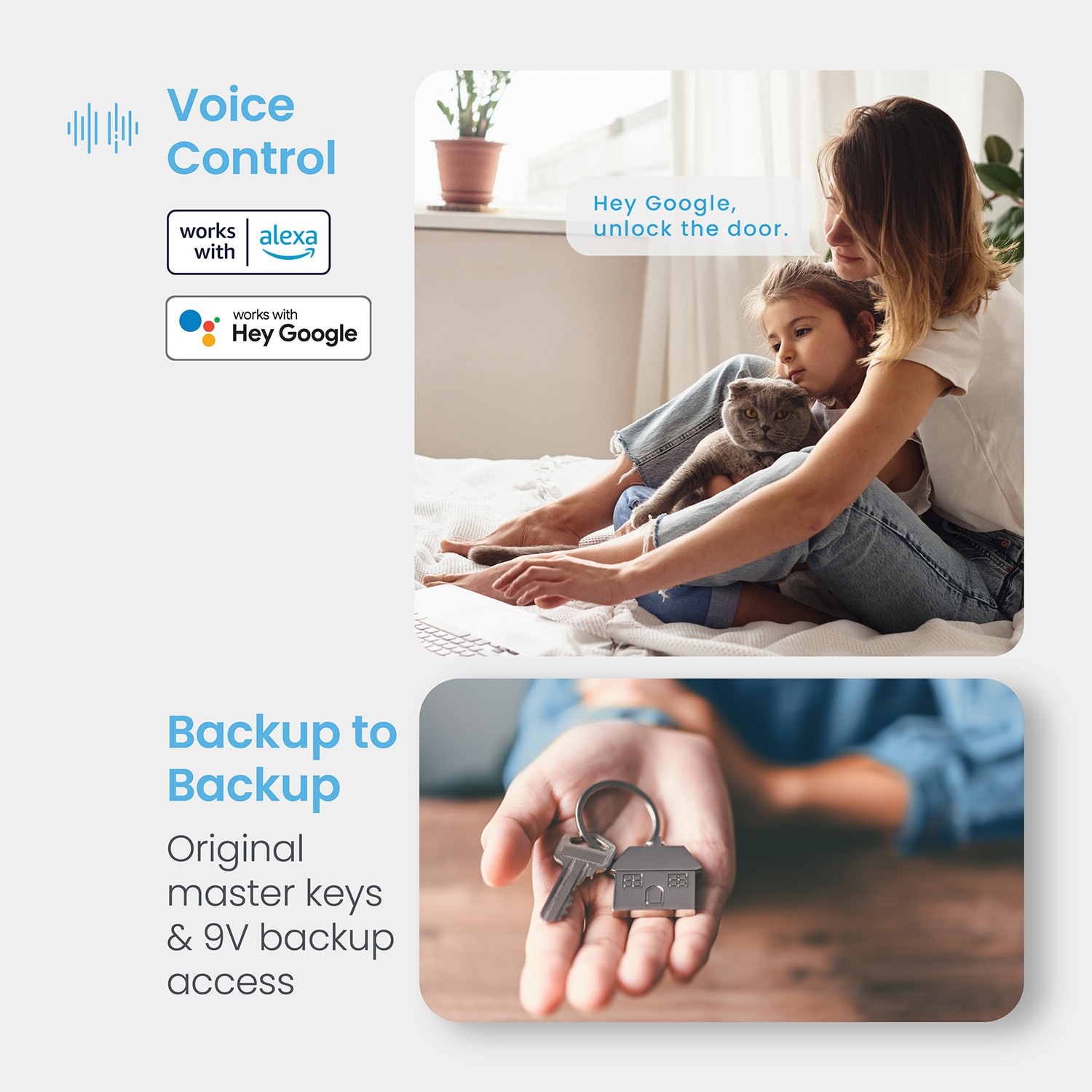 Lockly Secure Pro Deadbolt Secure Pro Deadbolt Matte black Smart Wi-Fi and Bluetooth Touchscreen Keypad Electronic Deadbolt Lock