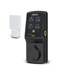 Lockly Secure Pro Deadbolt Secure Pro Deadbolt Matte black Smart Wi-Fi and Bluetooth Touchscreen Keypad Electronic Deadbolt Lock