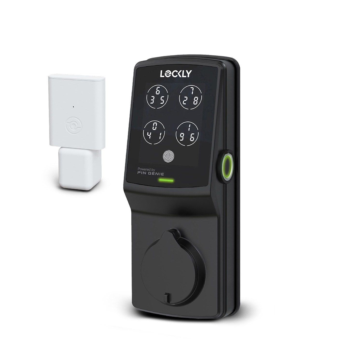 Lockly Secure Pro Deadbolt Secure Pro Deadbolt Matte black Smart Wi-Fi and Bluetooth Touchscreen Keypad Electronic Deadbolt Lock