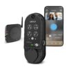 Lockly Vision Video Doorbell Smart Locks Matte Black Smart Wi-Fi and Bluetooth Touchscreen Keypad Electronic Deadbolt Lock