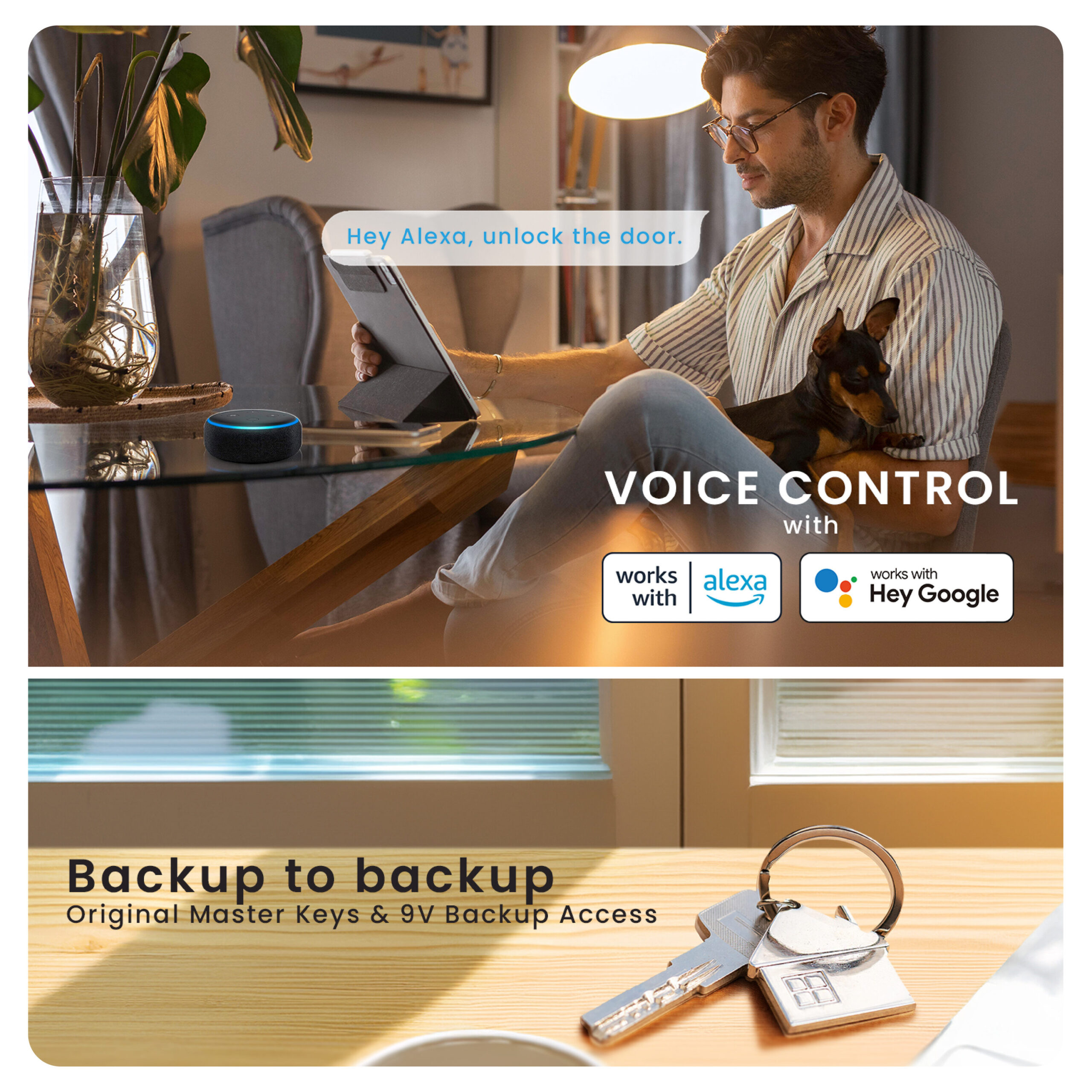 Lockly Vision Video Doorbell Smart Locks Matte Black Smart Wi-Fi and Bluetooth Touchscreen Keypad Electronic Deadbolt Lock