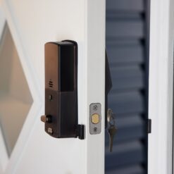 Lockly Secure PRO Secure pro WiFi deadbolt - fingerprint/Bluetooth/WiFi smart keypad - venetian bronze Venetian Bronze Smart Wi-Fi and Bluetooth Touchscreen Keypad Electronic Deadbolt Lock