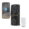 Lockly Secure PRO Secure pro WiFi deadbolt - fingerprint/Bluetooth/WiFi smart keypad - venetian bronze Venetian Bronze Smart Wi-Fi and Bluetooth Touchscreen Keypad Electronic Deadbolt Lock