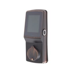 Lockly Secure PRO Secure pro WiFi deadbolt - fingerprint/Bluetooth/WiFi smart keypad - venetian bronze Venetian Bronze Smart Wi-Fi and Bluetooth Touchscreen Keypad Electronic Deadbolt Lock