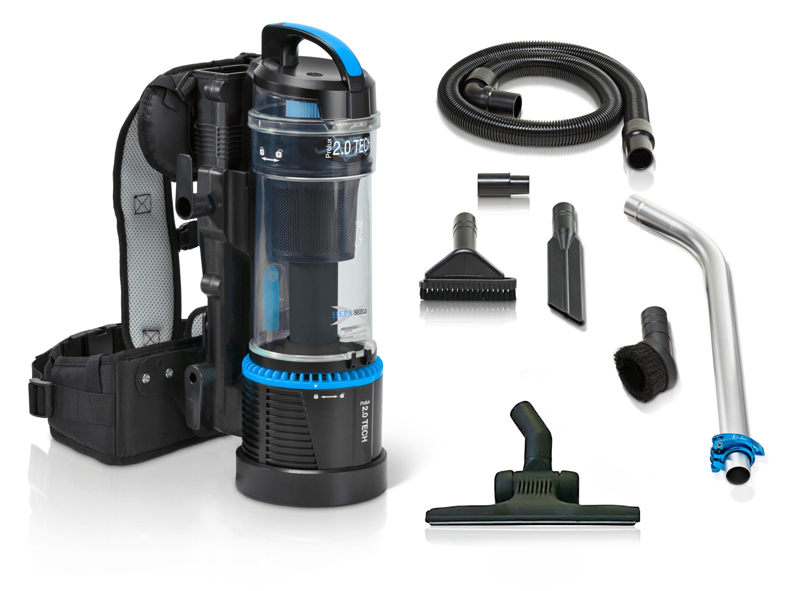 Prolux Residential Bagless Backpack Vacuum Cleaner with HEPA Filter