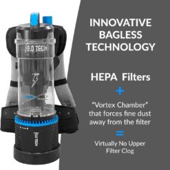 Prolux Residential Bagless Backpack Vacuum Cleaner with HEPA Filter