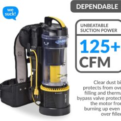 Prolux Commercial/Residential Pet Bagless Backpack Vacuum Cleaner with HEPA Filter