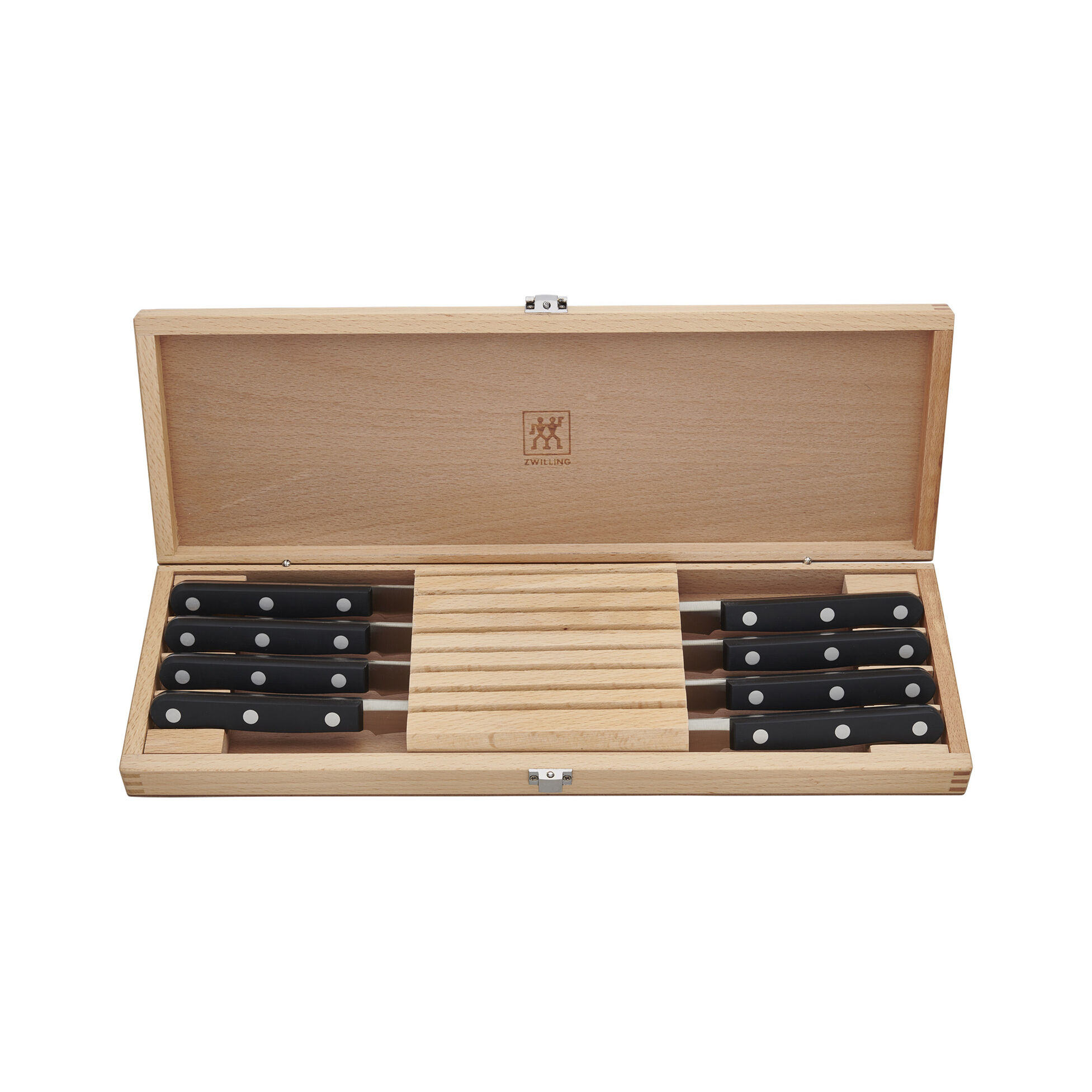 ZWILLING TWIN Gourmet 8-pc, Steak Knife Set With Wood Presentation Case