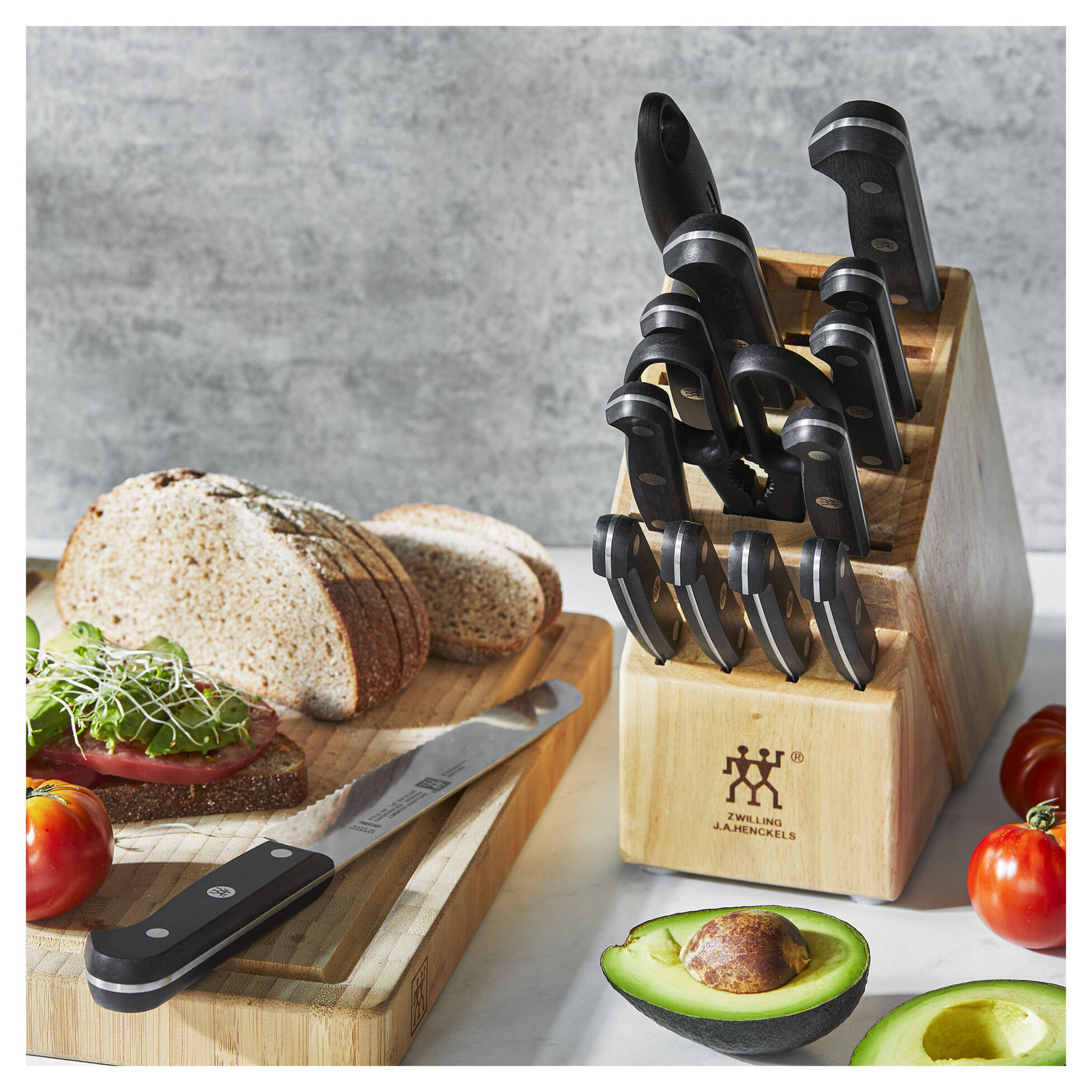 ZWILLING Gourmet 14-pc Knife block set, natural