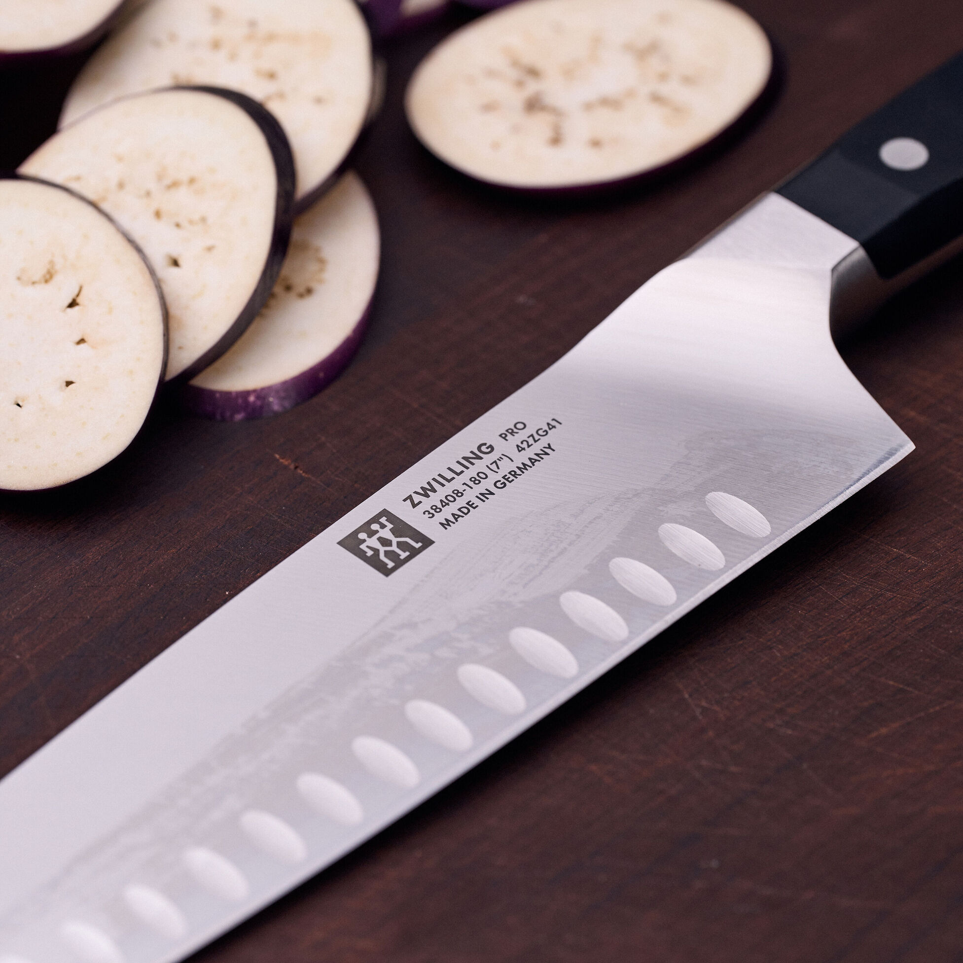 ZWILLING Pro 7-inch, Hollow Edge Santoku Knife