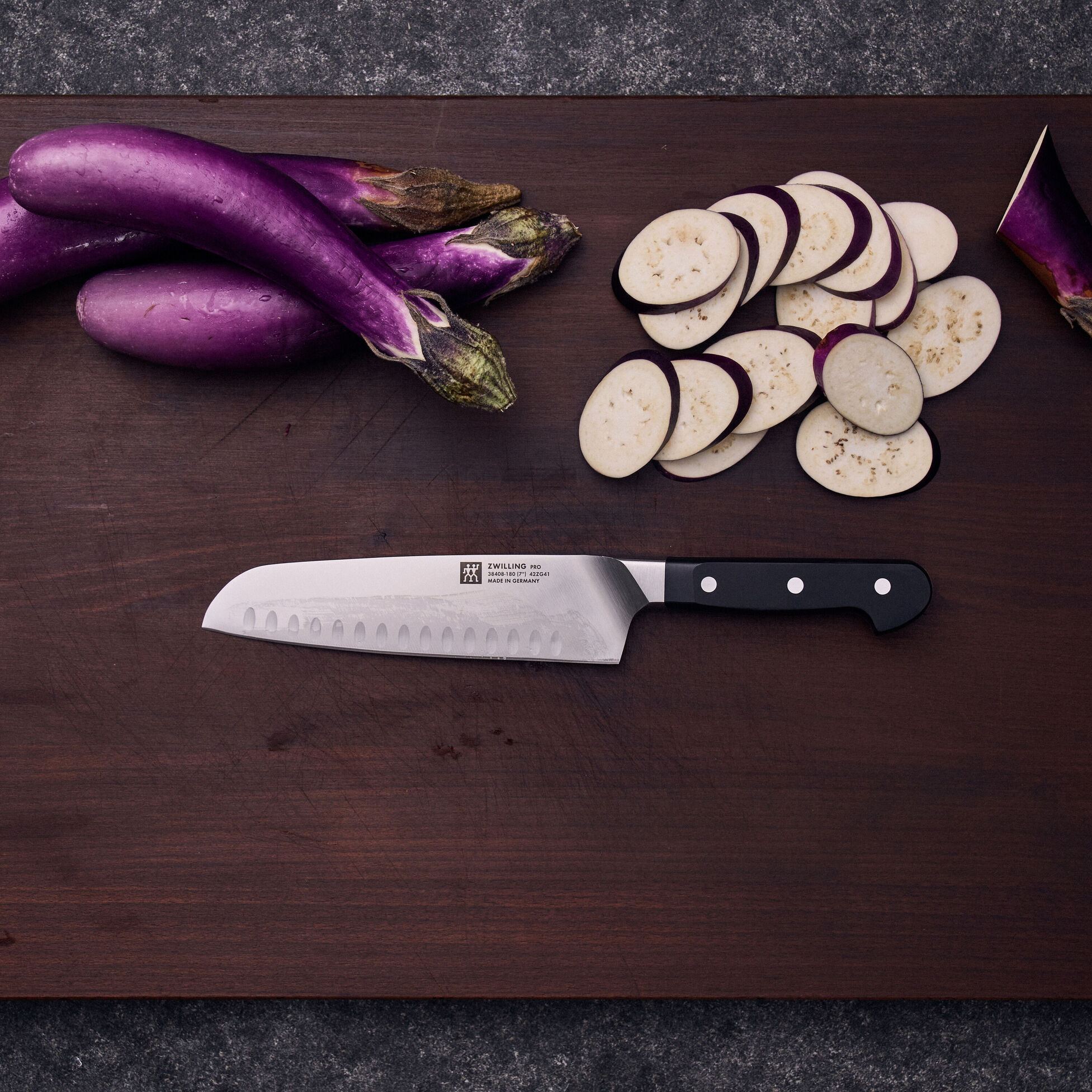 ZWILLING Pro 7-inch, Hollow Edge Santoku Knife