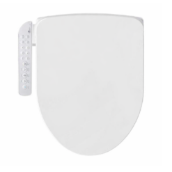 BIO BIDET HD-7000 Electric Bidet Seat for Round Toilets in White with Fusion Heating Technology HD-7000R