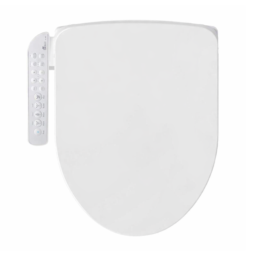 BIO BIDET HD-7000 Electric Bidet Seat for Round Toilets in White with Fusion Heating Technology HD-7000R