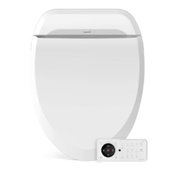 Bio Bidet USPA PRO Modern Bidet Seat, Warm Water, Heated Seat & Dryer, Remote Control, Elongated